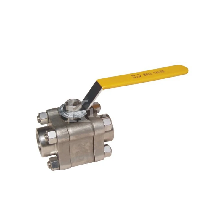 High pressure sanitary stainless steel 3pc ball valve