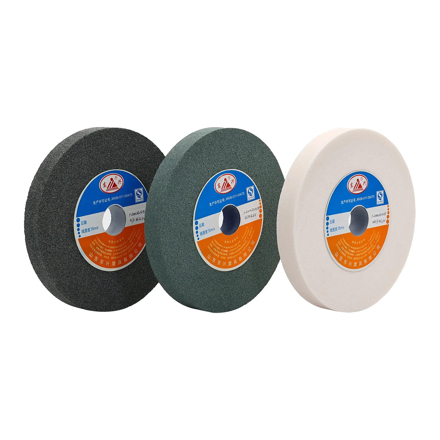 8inch 200X25X31.75mm Abrasive Vitrified Ceramic Bonded Aluminum Oxide Silicon Carbide Bench Grinding Wheel for Surface Grinding