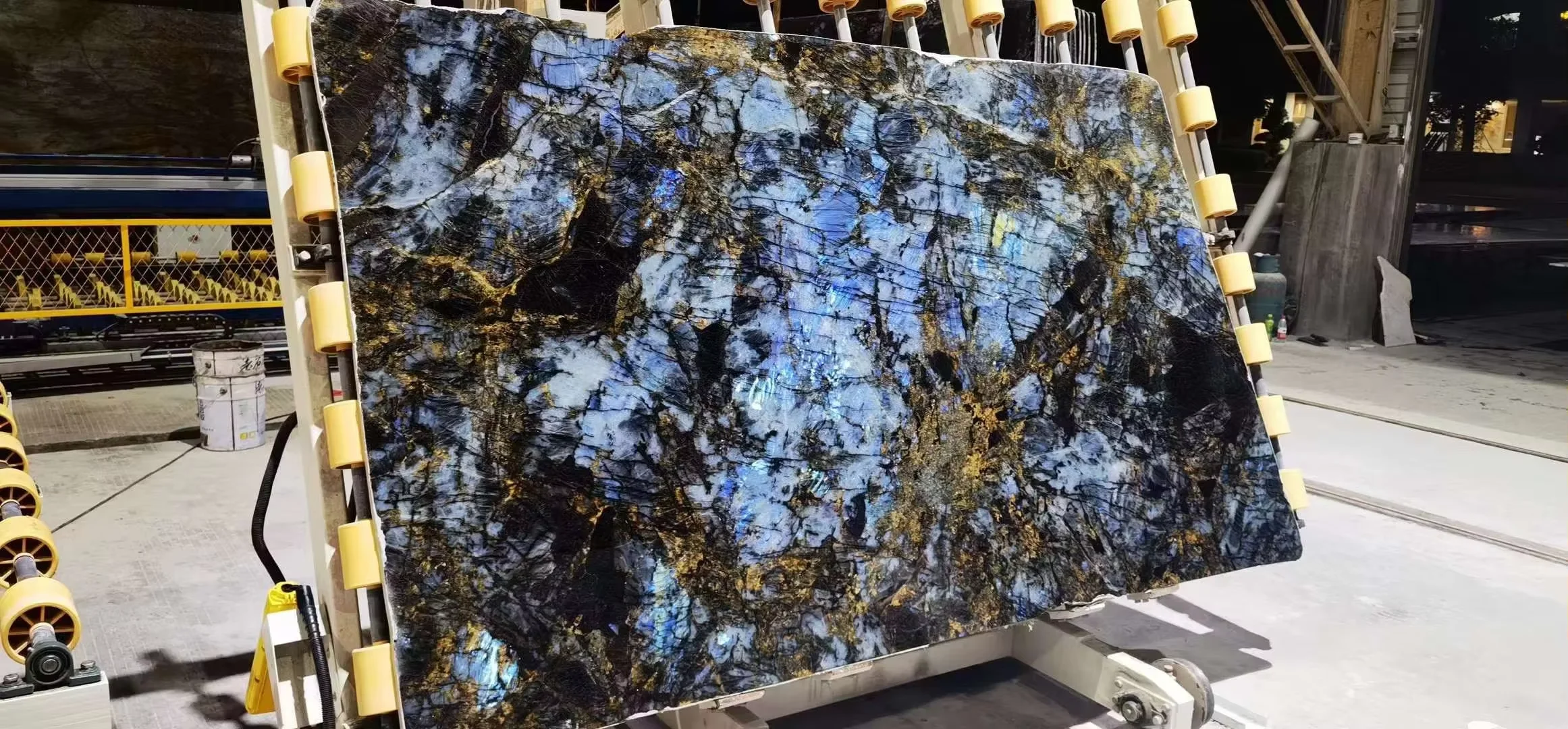Luxury Stone Blue Labradorite Granite Slabs Table Tops Countertops Home Design Decoration