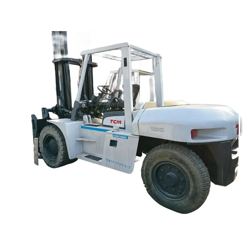 Japan original TCM100 Used forklift 10 tons forklift TCM100Z8 forklift stacker high quality global sales