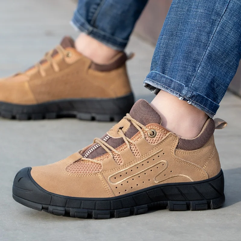 
TZLBX-116 Fashion sport sneakers brand lightweight casual working steel toe safety shoes for men and women 