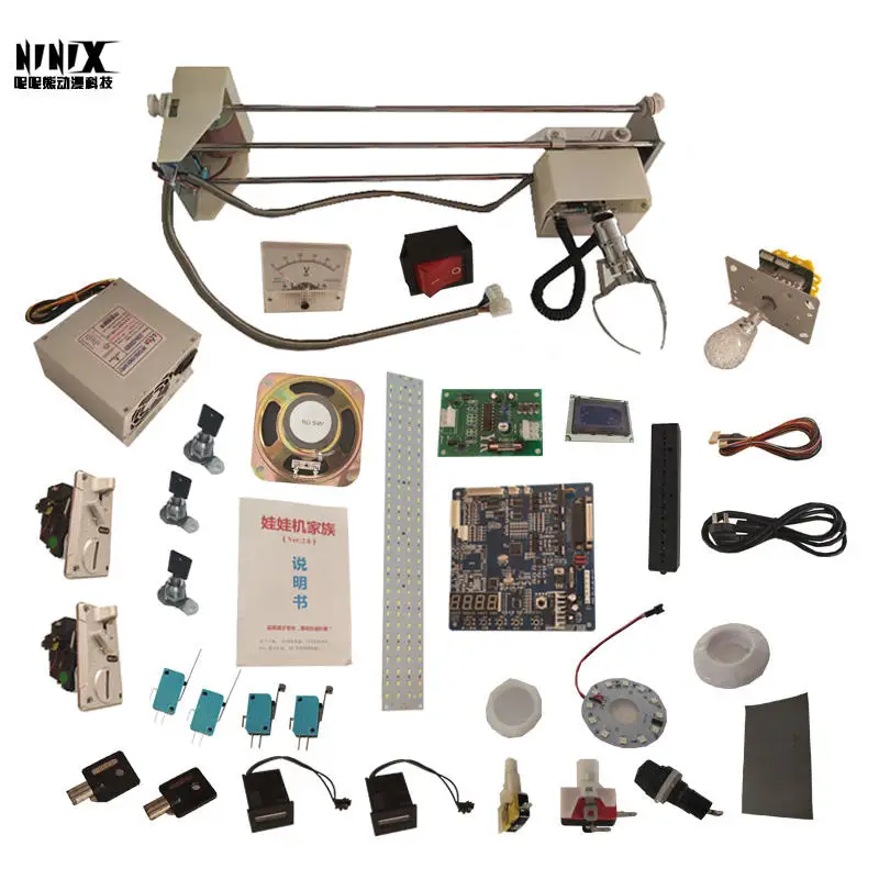 Cheap Diy arcade kit Led button for console Arcade game Diy parts Kit joystick Chrome glow button kit for console