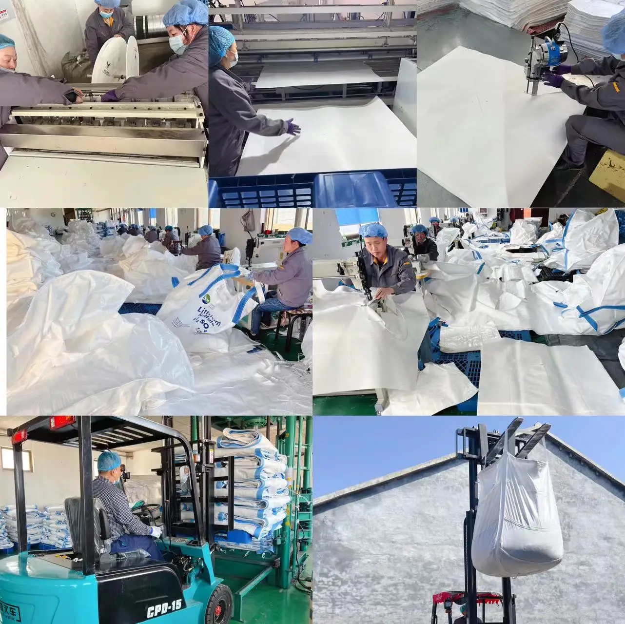 Fibc manufacturers 1 ton jumbo bag 1.5 ton 2 ton grain bags unloading empty sack for sale