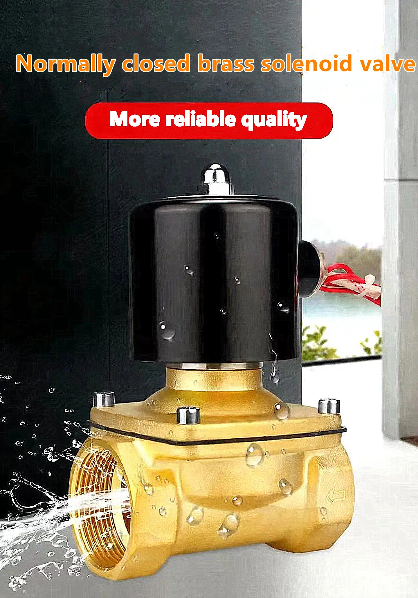 Поставка от производителя YAOSHENG латунный электромагнитный клапан 2W-160-15 DC12V DN15