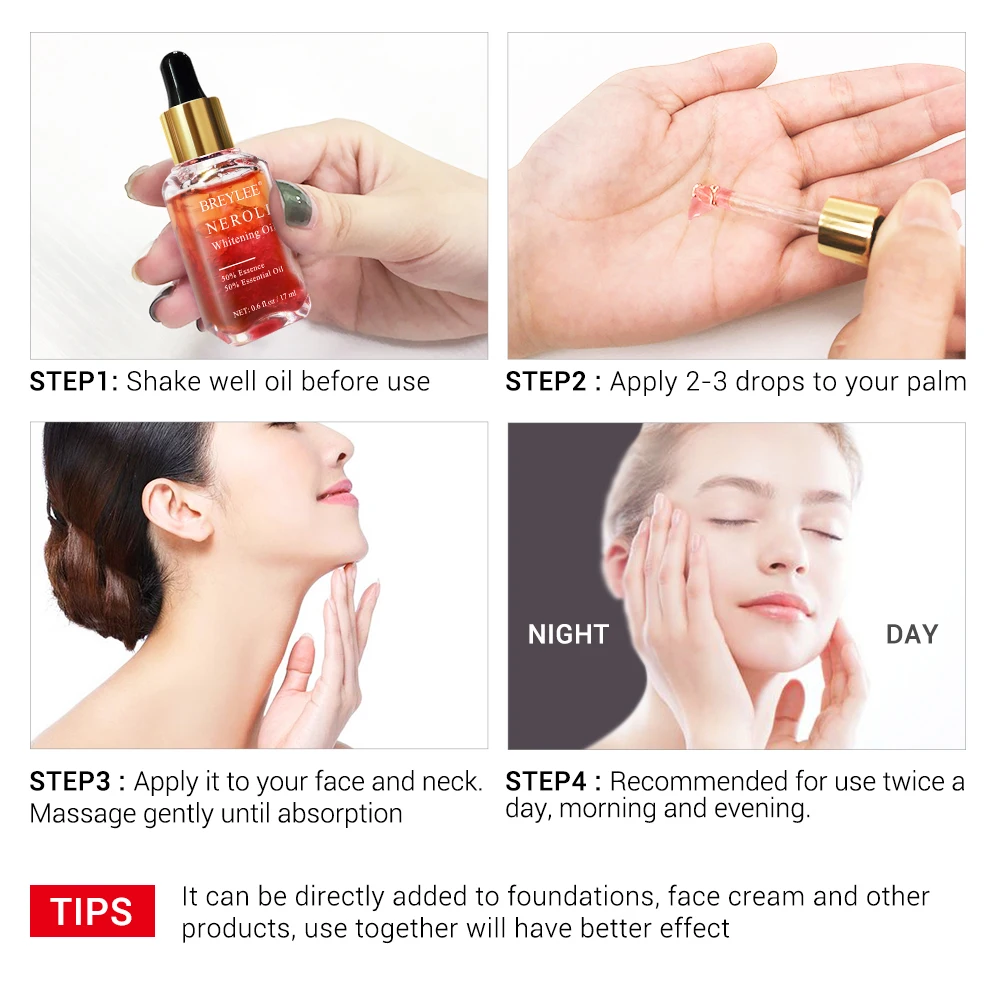 Breylee whitening removal spot  Essential Oil and  Vitamin C Essence face serum