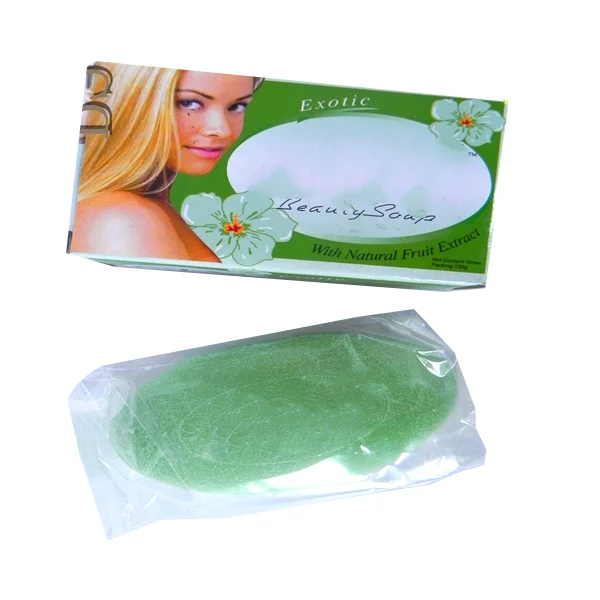 Factory Direct Sales customized can add logo Whitening bath soap with natural fruit
