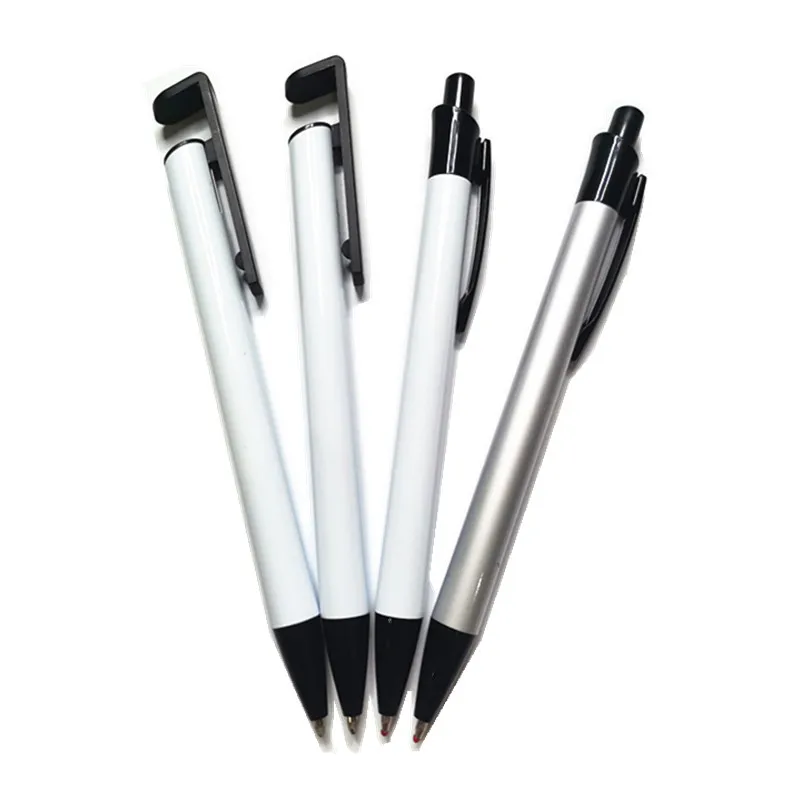 white metal sublimation  New Hot Sale Ball Pen Customized Logo Matte Black  Silver Slim Metal Body Twist Cross Ballpoint Pen