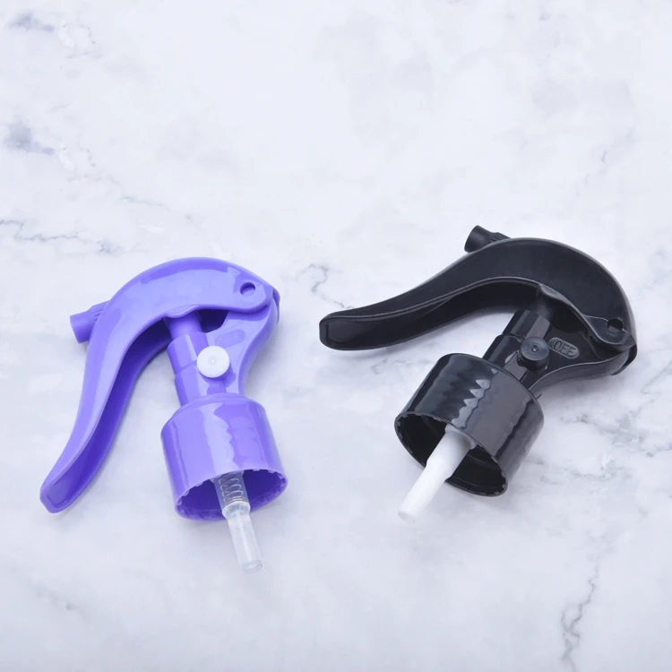 Non Spill 24/410 purple trigger spray wholesale plastic mini trigger sprayer pump