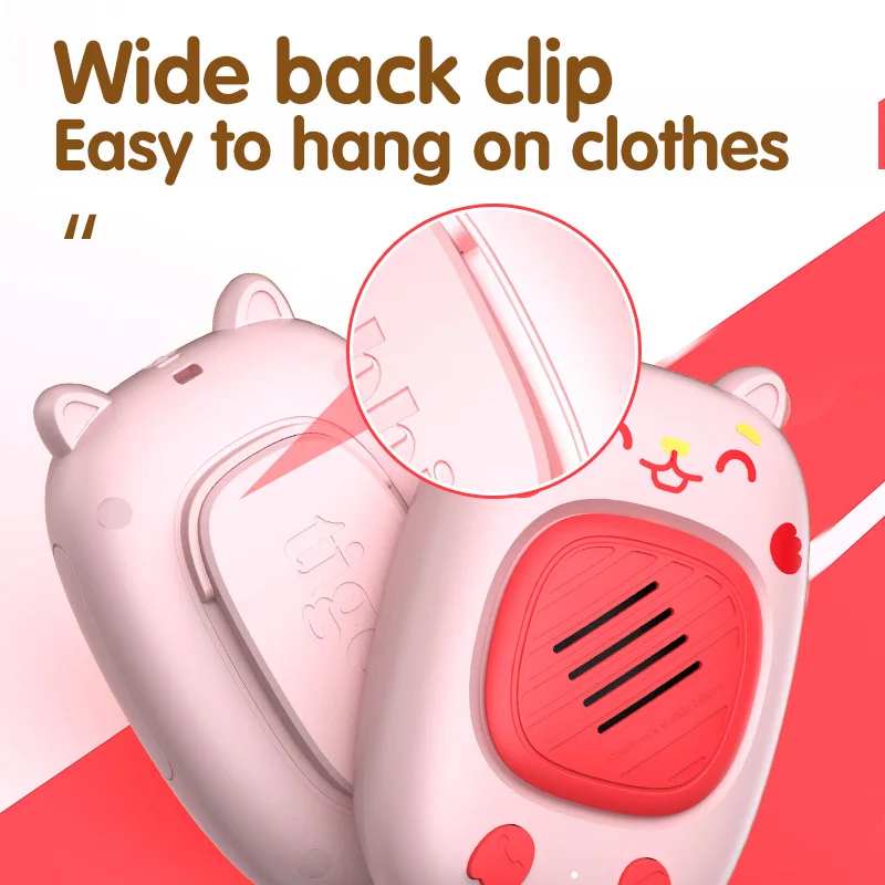 Cute Rabbit Style Walkie Talkie 2Pcs Outdoor Parent-Child Interaction Usb Rechargeable Walkie Talkie