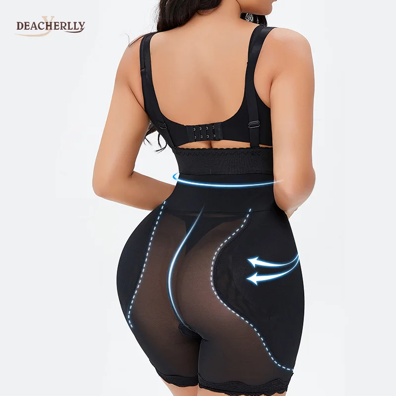 faja moldeadora 3 In 1 Body Shapewear Removable Hips Pads Butt Enhancing Tummy Control Waist Trimmer