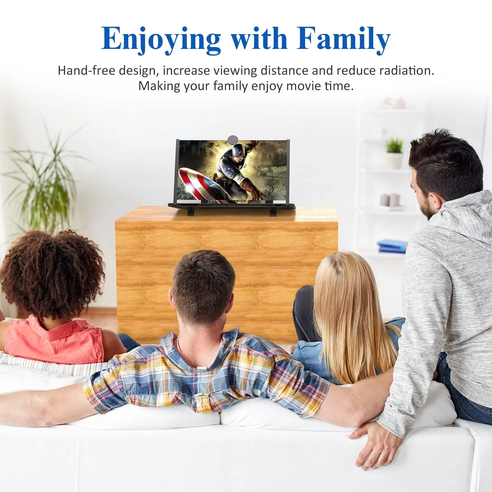 3D HD Mobile Phone Screen Magnifier Mobile Phone Screen Magnifier Video Amplifier Pulling Out Phone Holder Stands