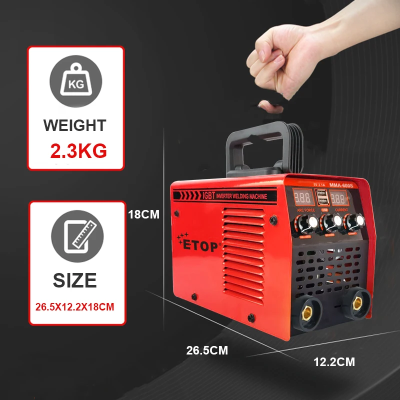 Amazon Hot Selling Factory Wholesale Handheld 110/220V Arc Welding Machine Portable MMA Welder Cheap Price