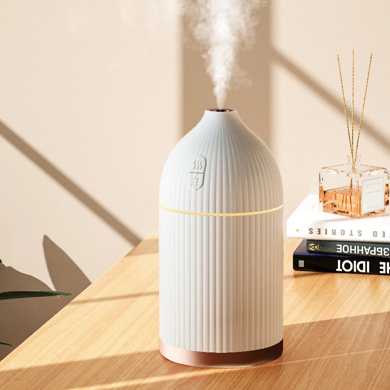 MEGPAD Upgraded 2-in-1 300ml Mini Portable Plastic USB H2O Air Cool Mist LED light Ultrasonic Aroma Diffuser Humidifiers