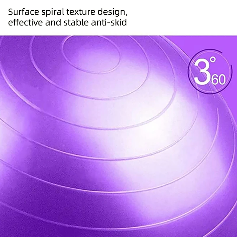 Custom Logo OEM Gym Yoga Ball 45cm55cm65cm75cm Inflatable Ball For Yoga And Pilates - with Pump PVC Yoga Fitness Ball