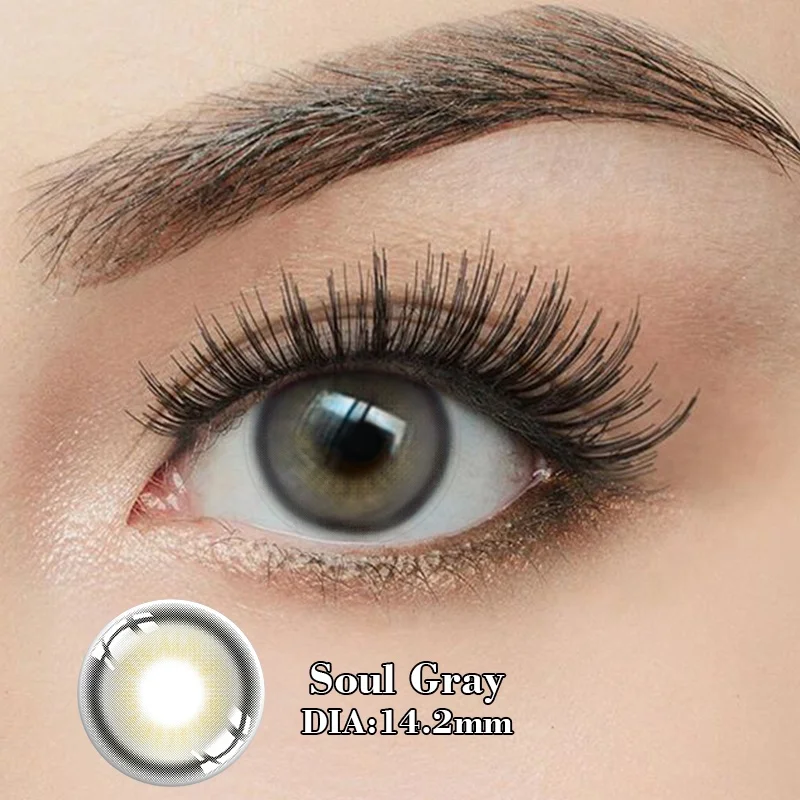 New Product Fast Delivery Fashion Contacts Lenses Daily Grey Contact Lens