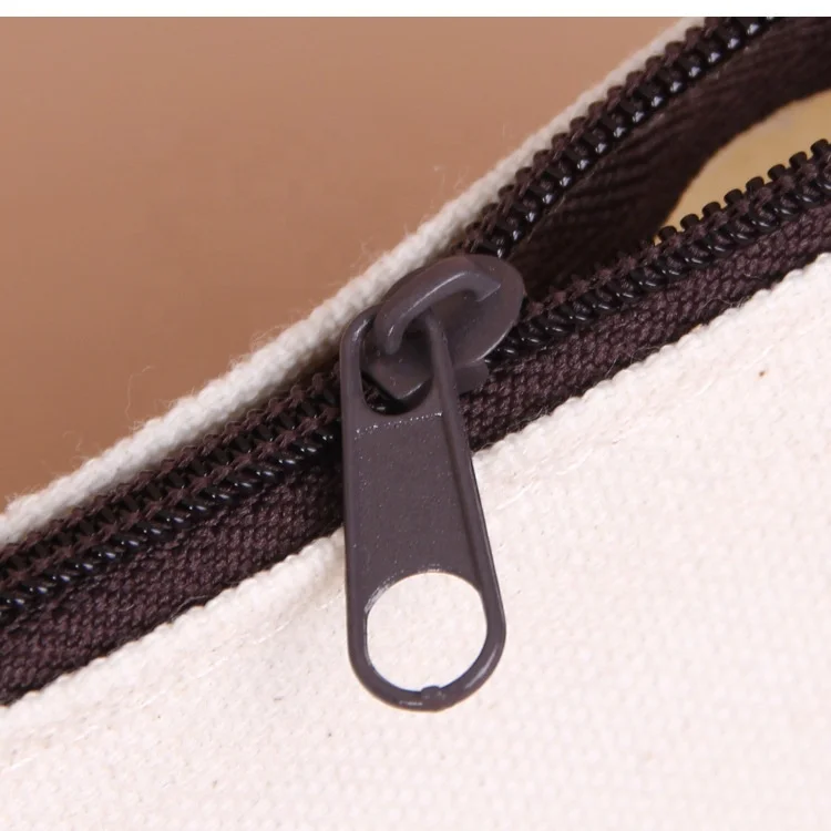 
Mini moq custom cheaper promotional gift cosmetic packaging makeup custom private label muslin line cotton canvas zipper bag 