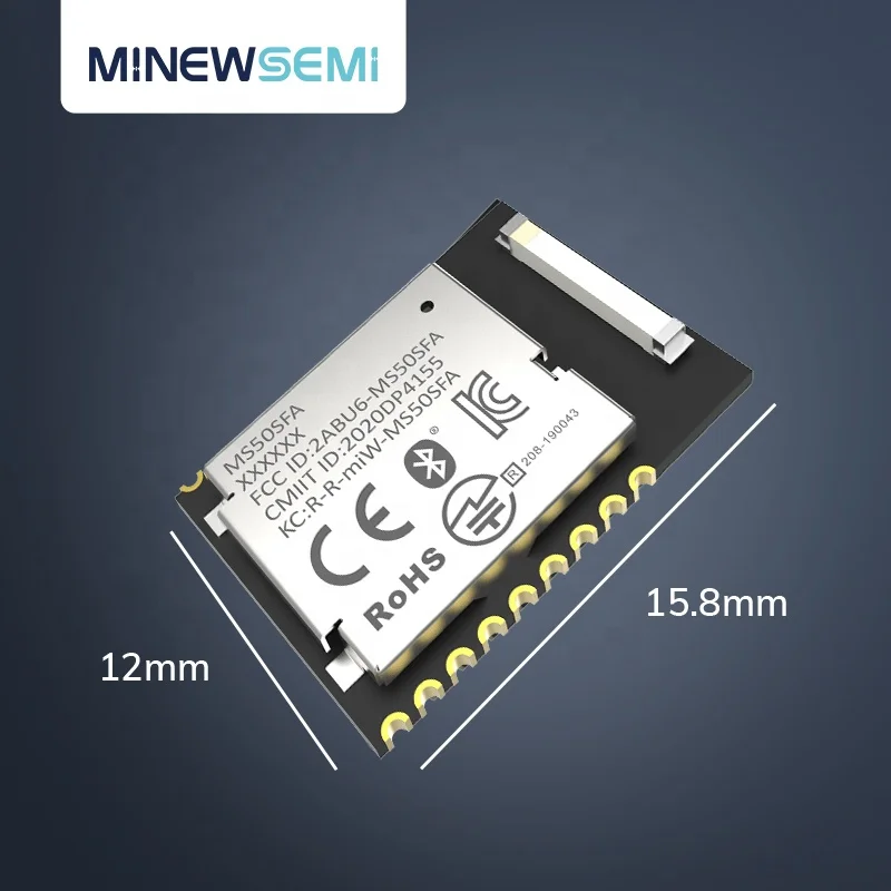 Smallest Nordic nRF52810 MS50SFA2 Bluetooth 5.3 SoC supporting Bluetooth Low Energy High Speed 12-bit ADC Capable Module