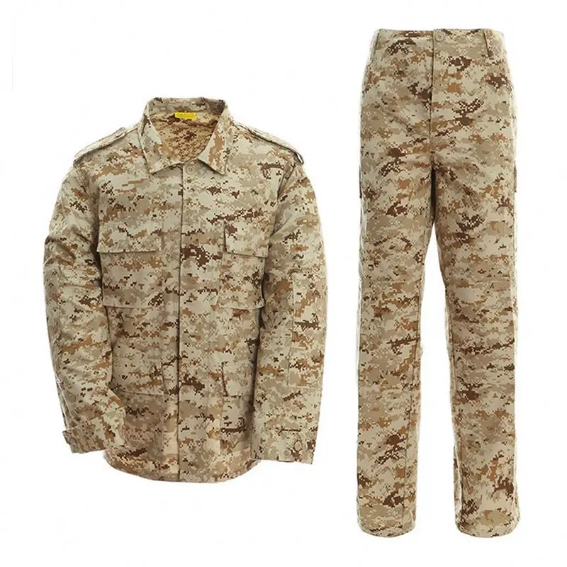Custom Workwear Jacket Outdoor Hunting Ripstop uniform Camo American Uniform cotton/polyester Combat Camouflage Suit set