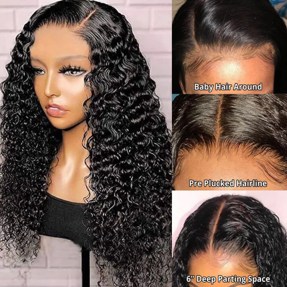Wholesale Vendor Water Wave 13x4 Virgin Brazilian peruvian Human Hair Wigs HD Lace frontal wig for Black Women
