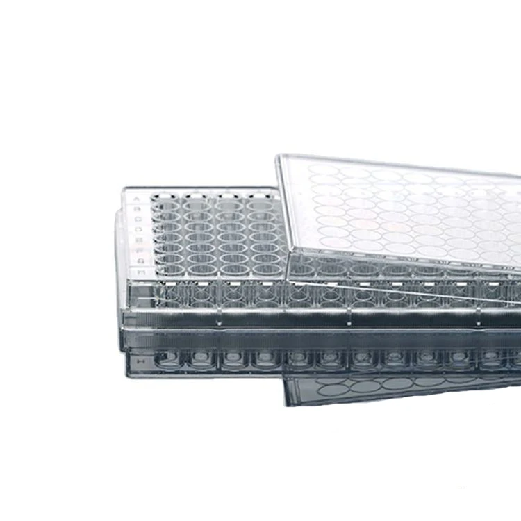 Прозрачная медицинская тарелка на 96 ячеек лабораторные принадлежности одноразовая пластиковая Стерильная микротарелка для клеточной