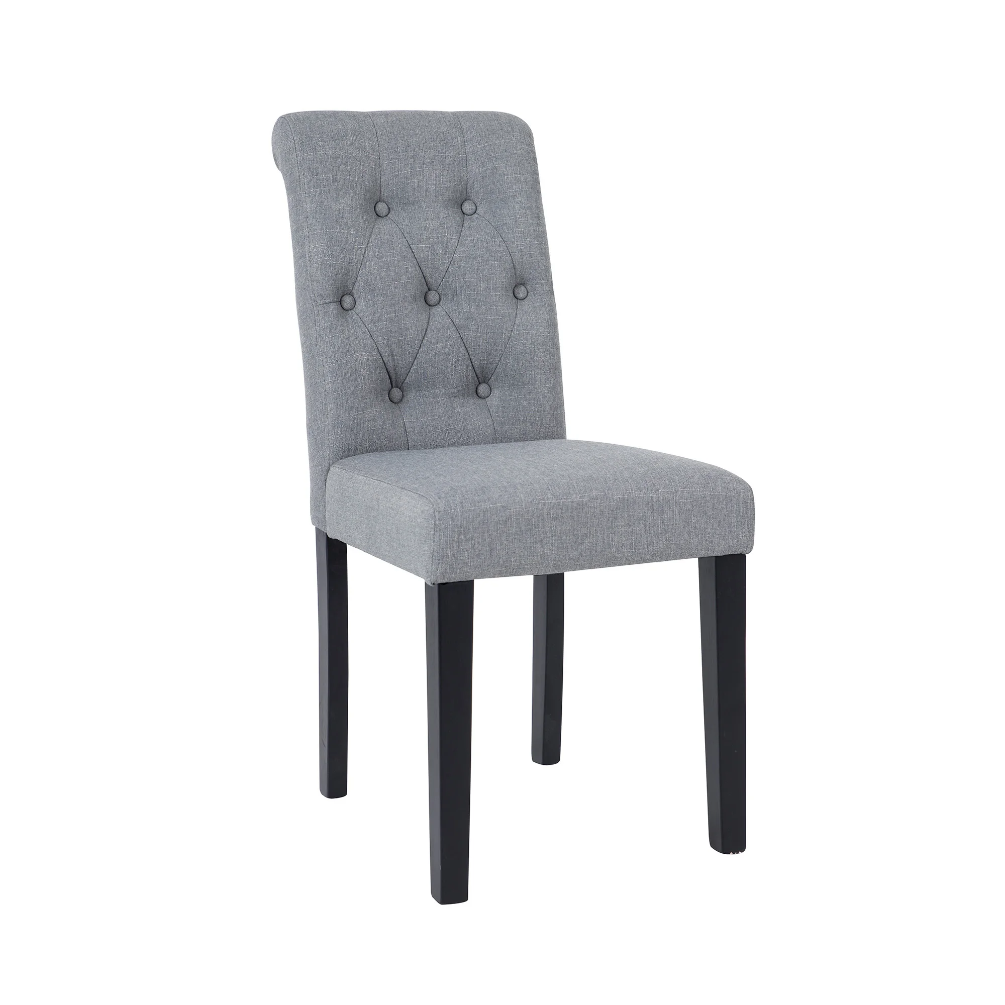 
Modern Button Tufted Fabric Upholstered Dining Chairs, for Kitchen Island, Home and Hotel, 2PCS, Multiple Colors, Sillas Comedor 