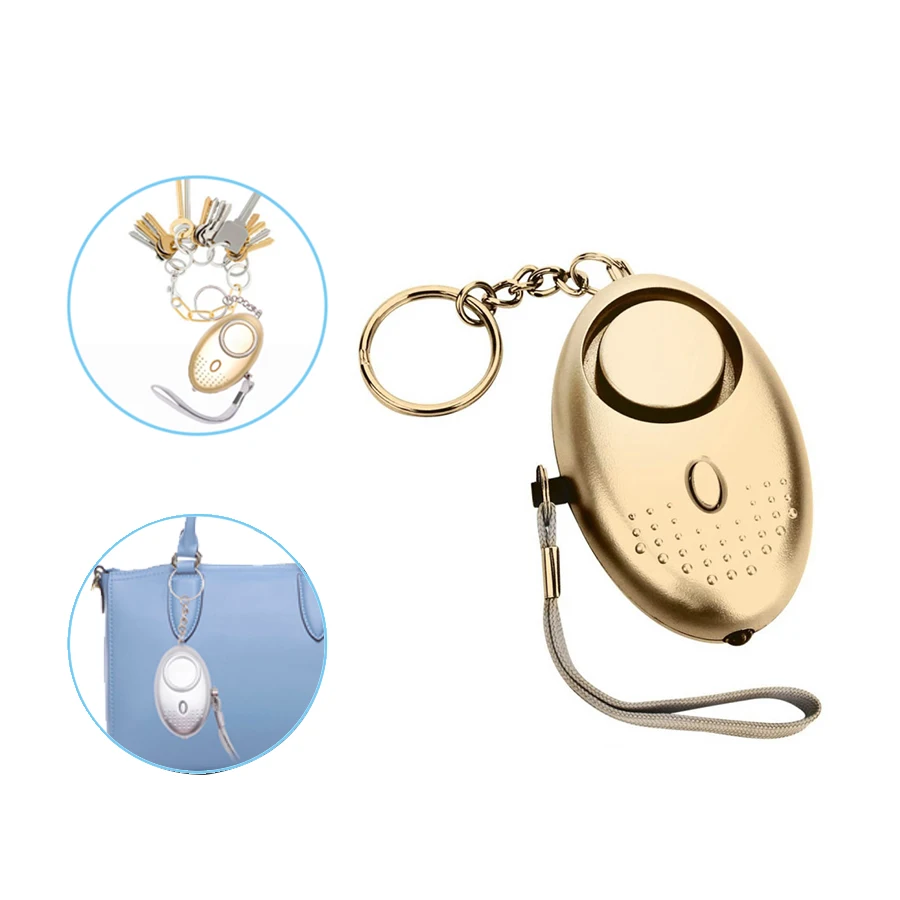 Girls Anti-Wolf Self Protection Alert Safesound Personal Safety Emergency Safety Alarms Keychain for Elderly with Keychain