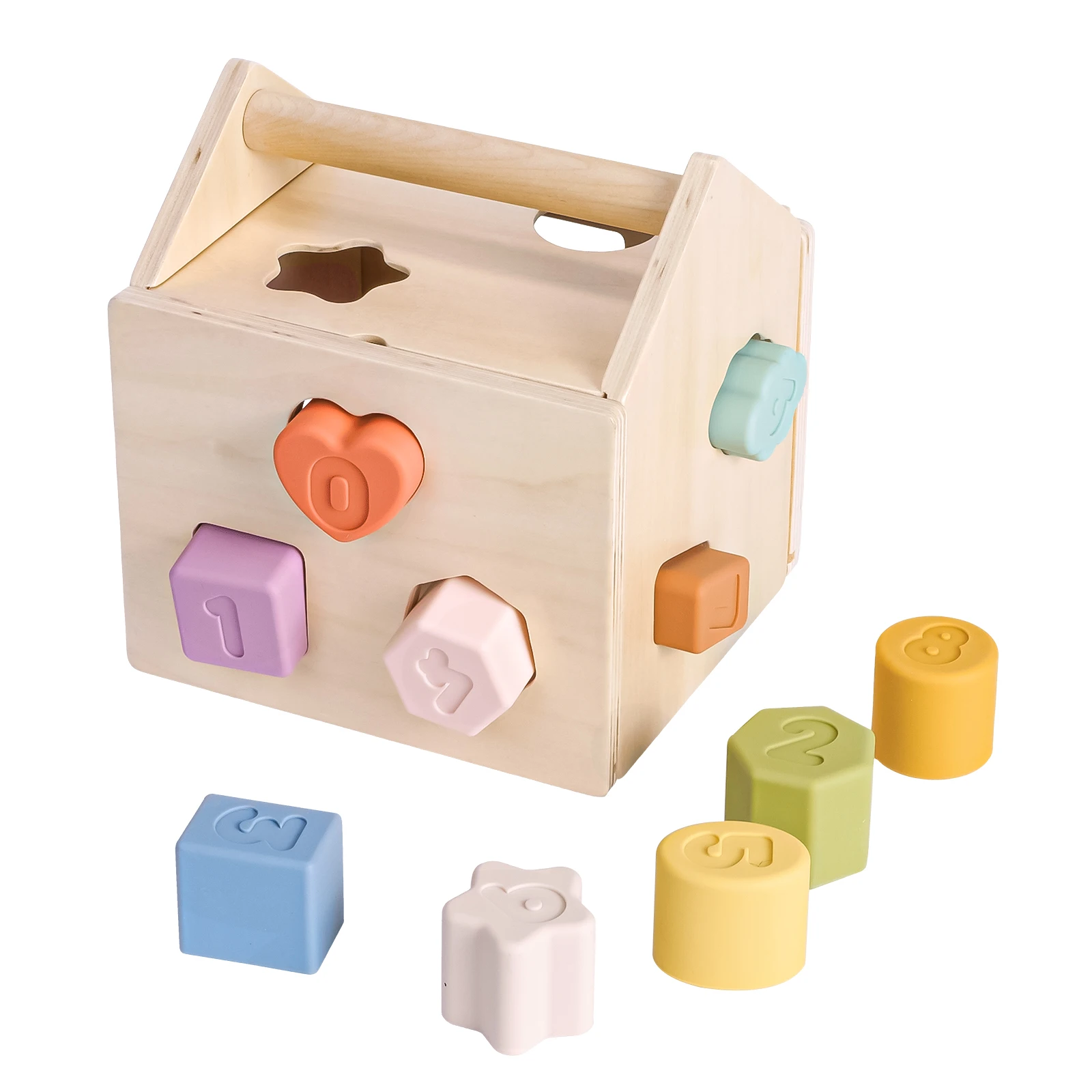 BPA Free Silicone And Wooden Toys Montessori Early Education Baby Toddler Educational Toys For Kids 2023