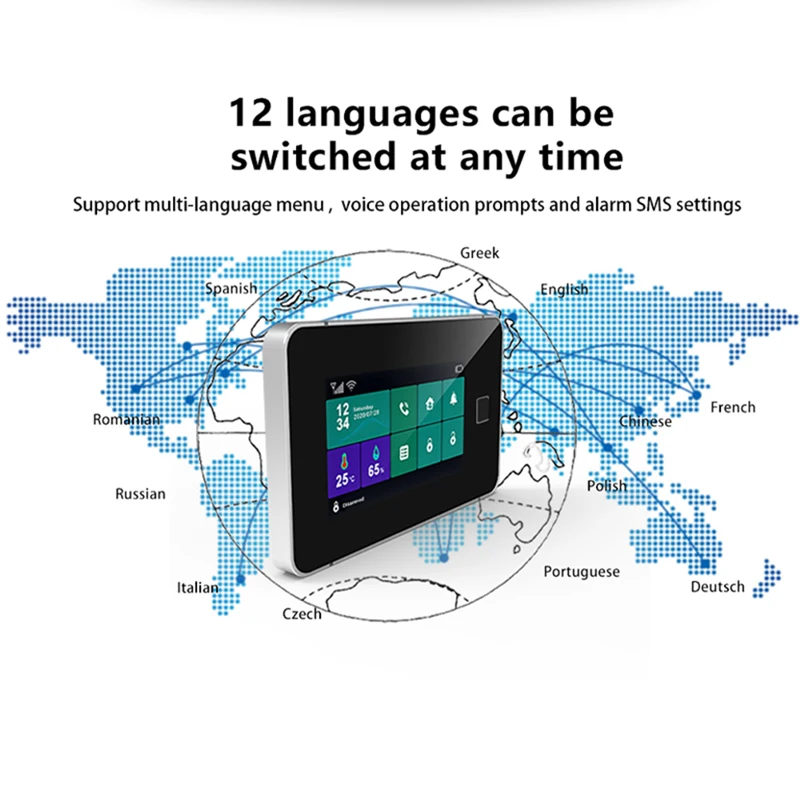 One key to SOS alarm wifi alarm system wireless gsm auto dialer