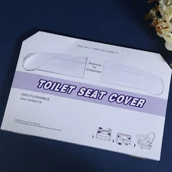 Universal Toilet Sticker Toilet Seat Cover 200pcs Business Travel Stool Wc Mat Biodegradables Sheet Paper Water-Soluble