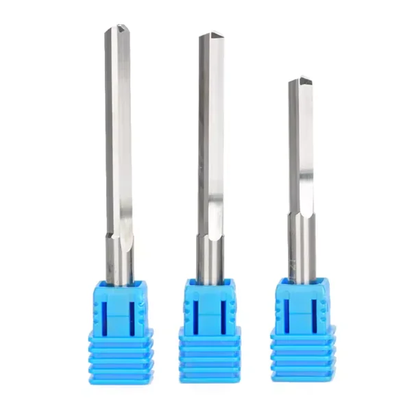 4mm shank New Style Solid Carbide 4mm CNC Straight Router Bit Two Flutes Straight Slot Engraving Bits for Woodworking