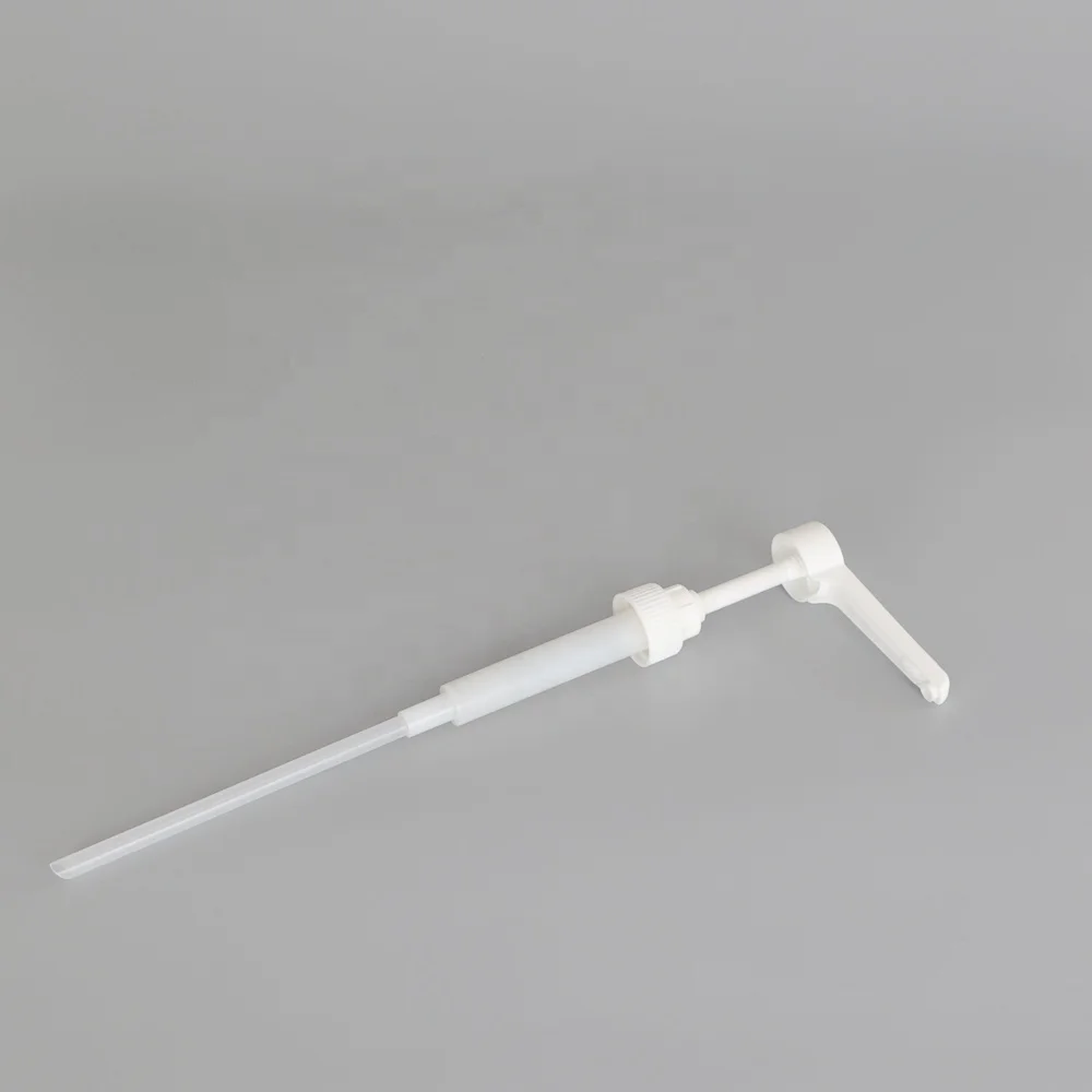 Long nozzle food grade ketchup liquid honey cream juice oyster sauce jam condiment bottle cap dispenser coffee syrup pump