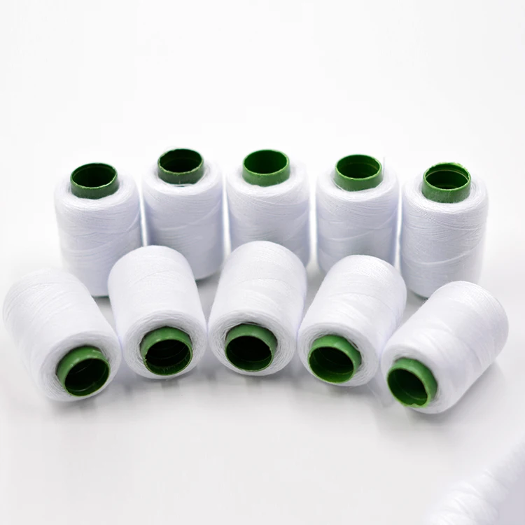 Оптовая продажа с фабрики 40/2 400 ярдов 100% полиэфирная швейная нить принадлежности для шитья