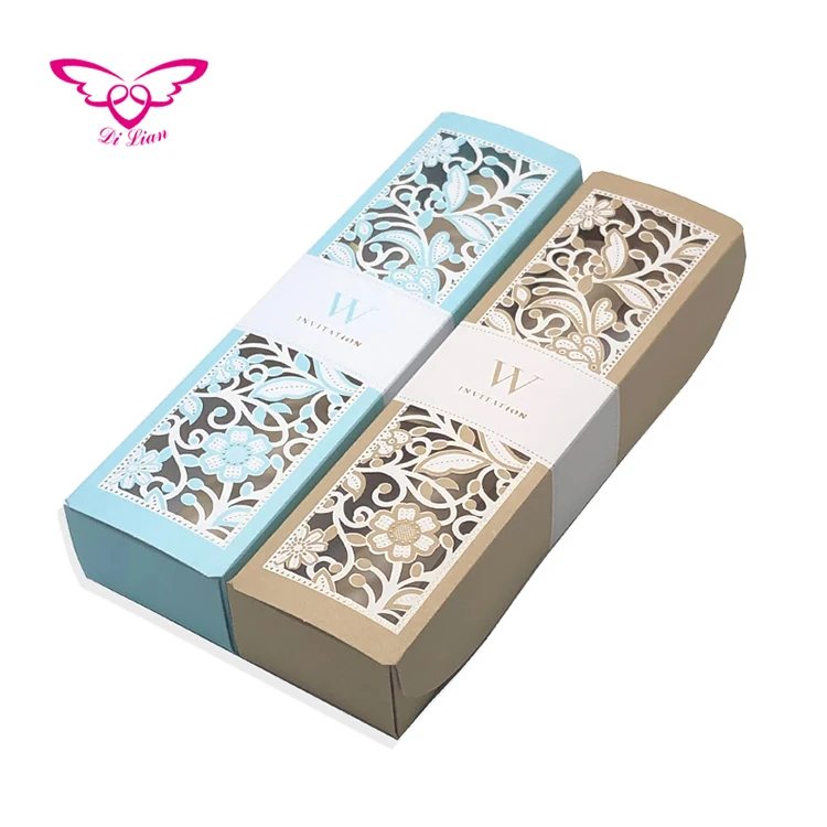 
New Style Luxury Scroll Wedding Invitation Card 