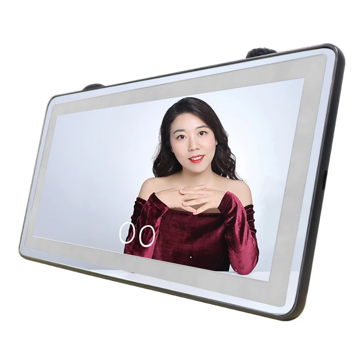 Hot Sale Rechargeable Led Light Makeup Mirror Clip On Car Sun Visor Touch Sensor Switch Brightness Adjustable Mirror For Girt