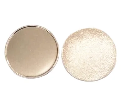 universal 25mm blank silver metal golf ball marker with wall fit for golf divot tool and cap clip