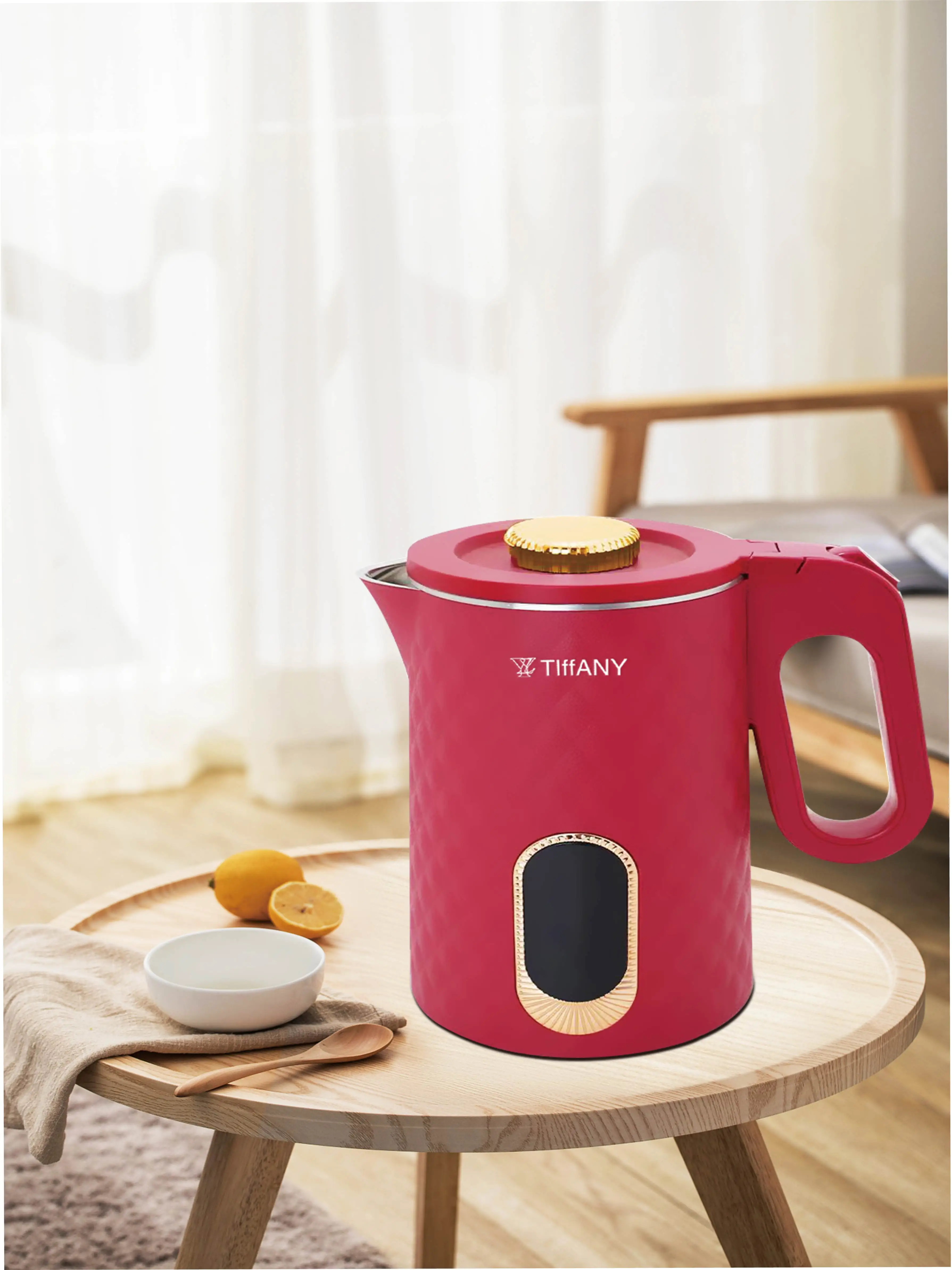 2024 Hot Sale High Quality Cheap Home Appliances Hot Water Electric Kettle for Hotel Plastic 2L 1500W Mechanical English 2200