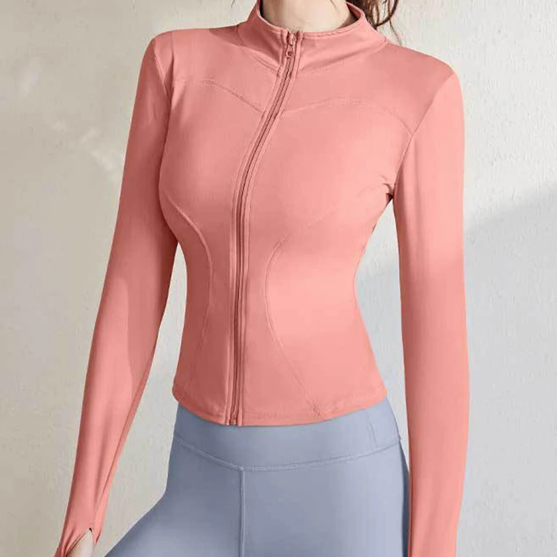 Nude Feeling outdoor Yoga jacket zipper Quick-drying Breathable  Running yoga fitness for Women