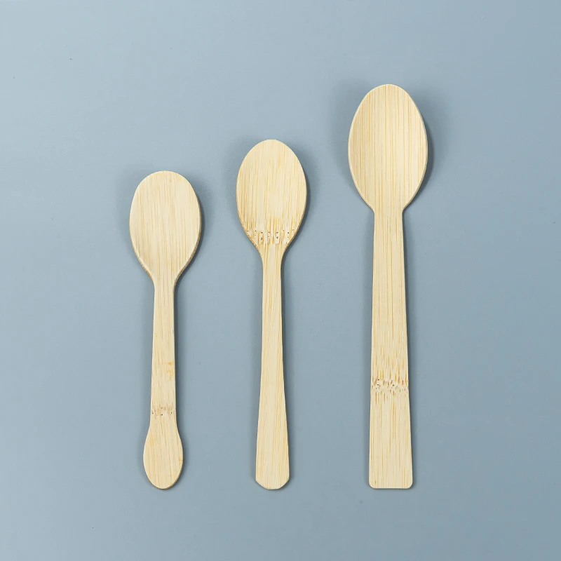 custom logo bamboo spoon small Disposable Cutlery