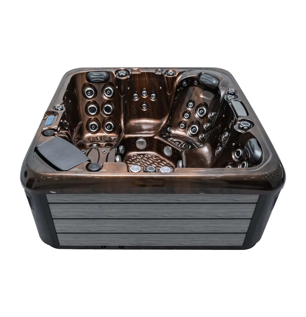 Wholesale custom China new style 5 people outdoor massage bathtub color change led light bathtub massage balboa acrylic spa