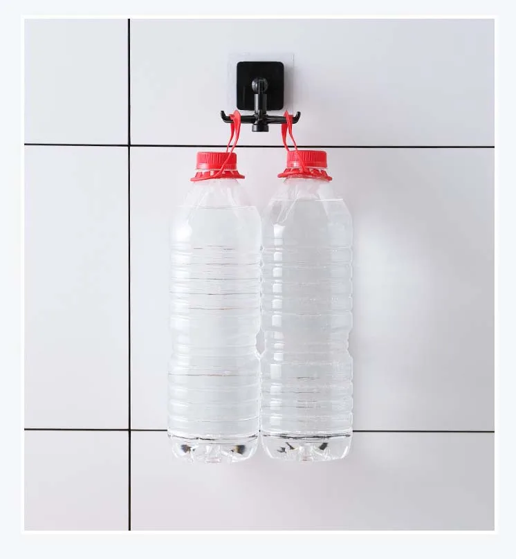 Household Paste Kitchen Can Rotate 360 Degrees Super Large Weighing Hook Is Simple and Saves Space House multi-Hooks