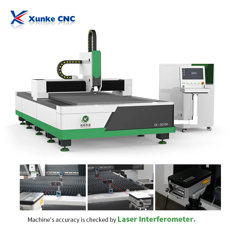 1000w 1500w 2kw 3KW 6KW 8KW fiber laser cutter fiber laser cutting machine 3015 for stainless steel metal