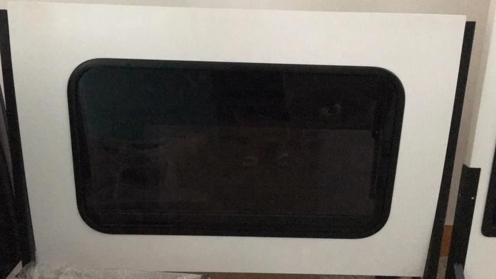 RV round corner curved window with Emark certification