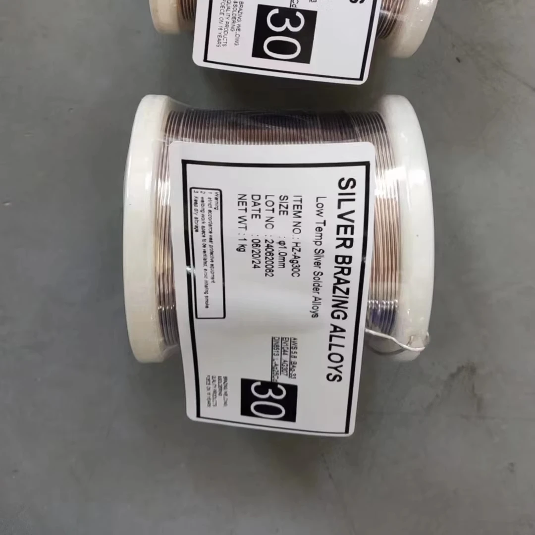 Silver brazing alloy silver brazing rod   10%  20%  silver alloy soldering rod cadmium free  Ag34Sn  Ag34Sn-FLUXCOATED