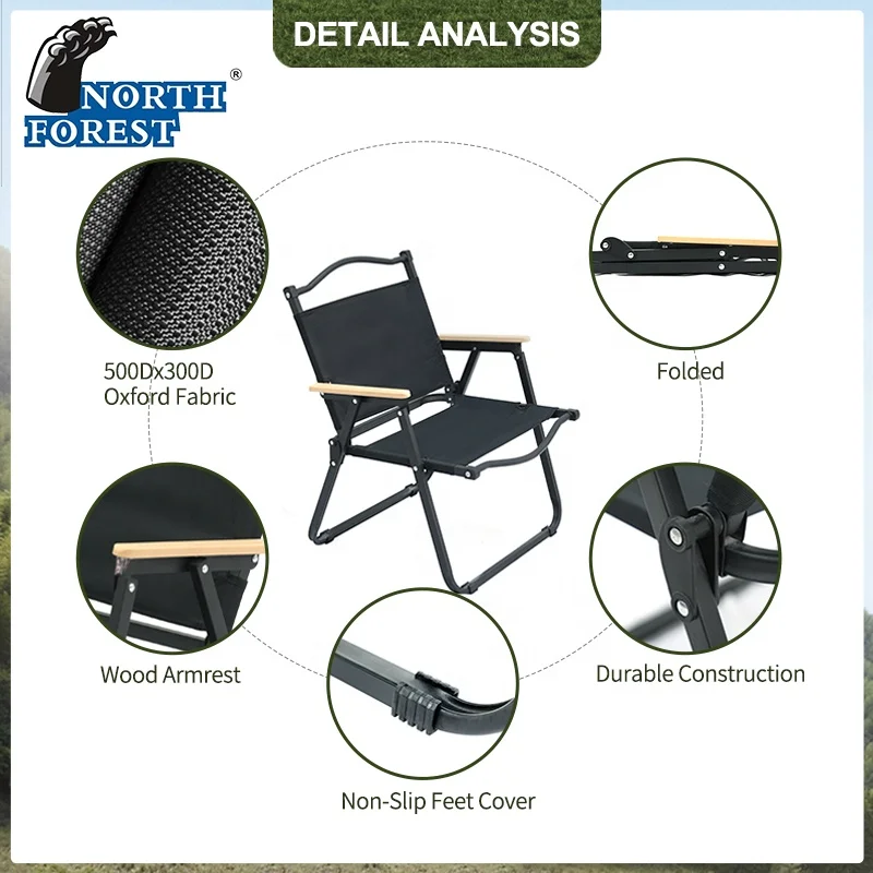 Leisure Picnic Customized Metal Easy Folding  Relax portable Chair Camping Chair