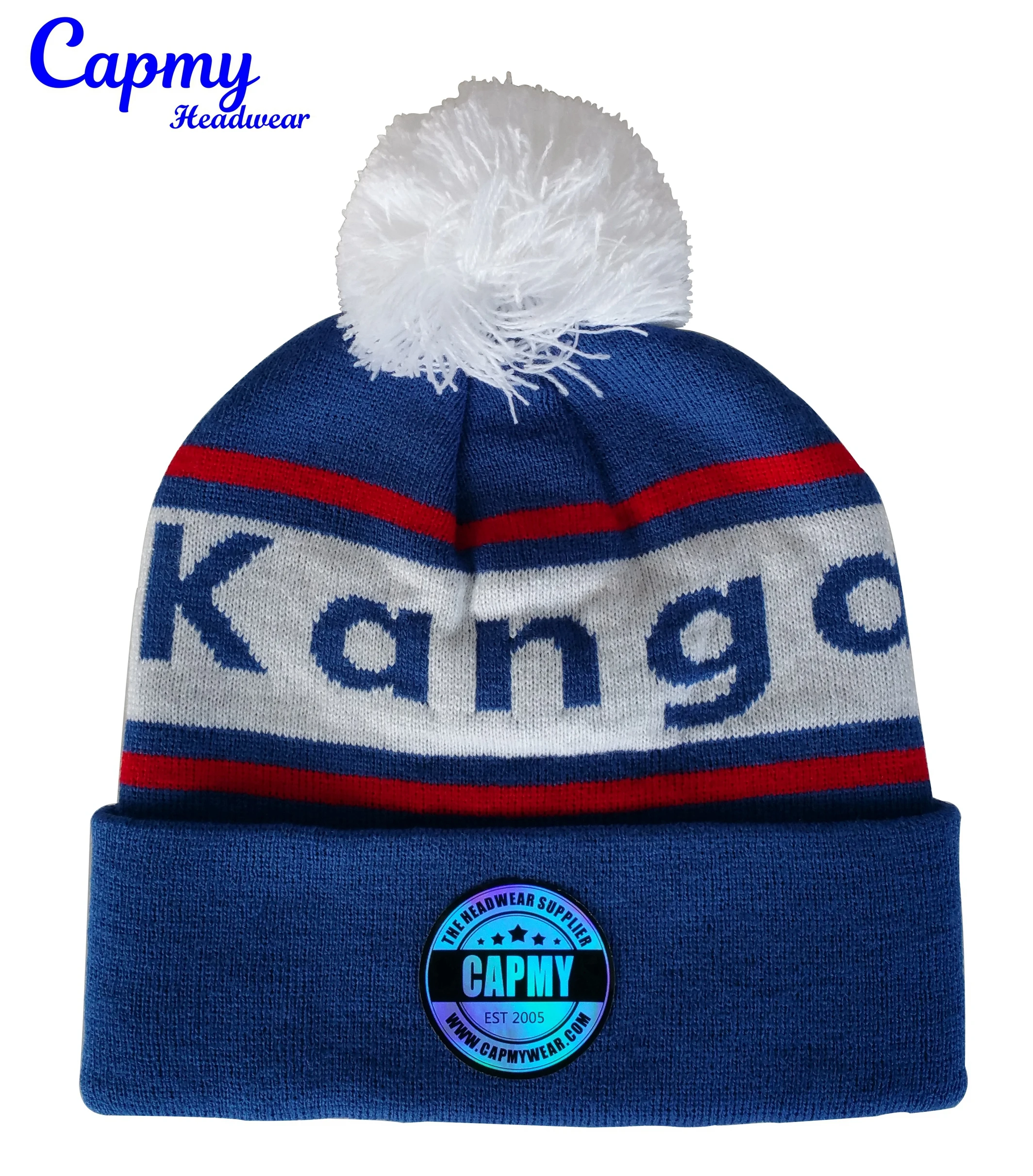 New design fashion jacquard logo hats wholesales Capmy Brand beanie hat, winter hats knitted beanie mens