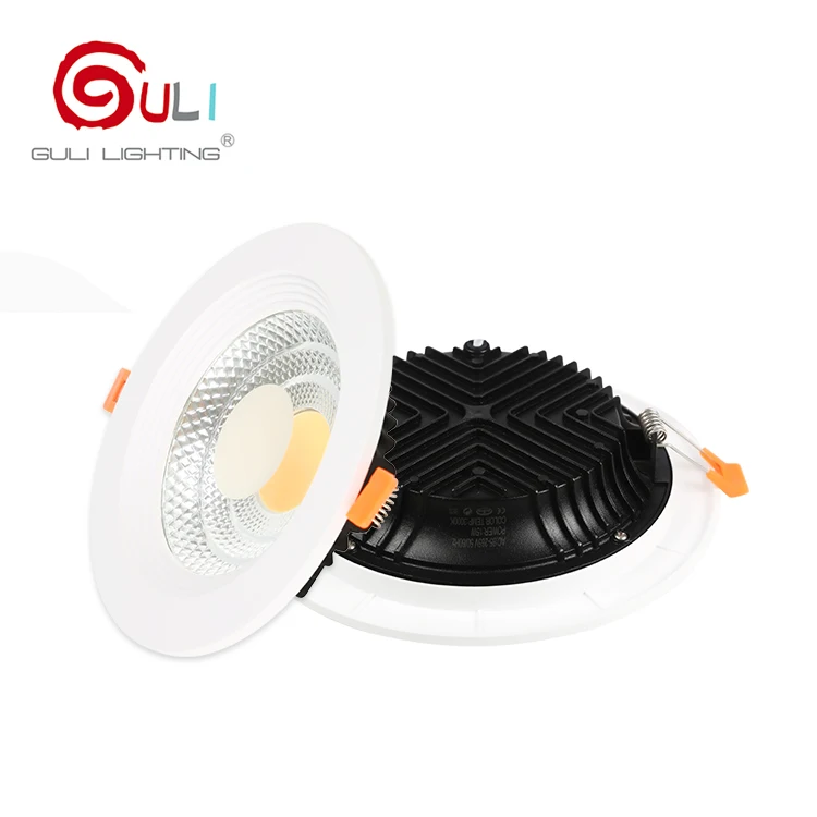 New Erp Cob Ip54 Waterproof Ceiling Recessed Downlight Round Slim Panel Light 5w 7w 12w 18w 25w 30w Led Downlight