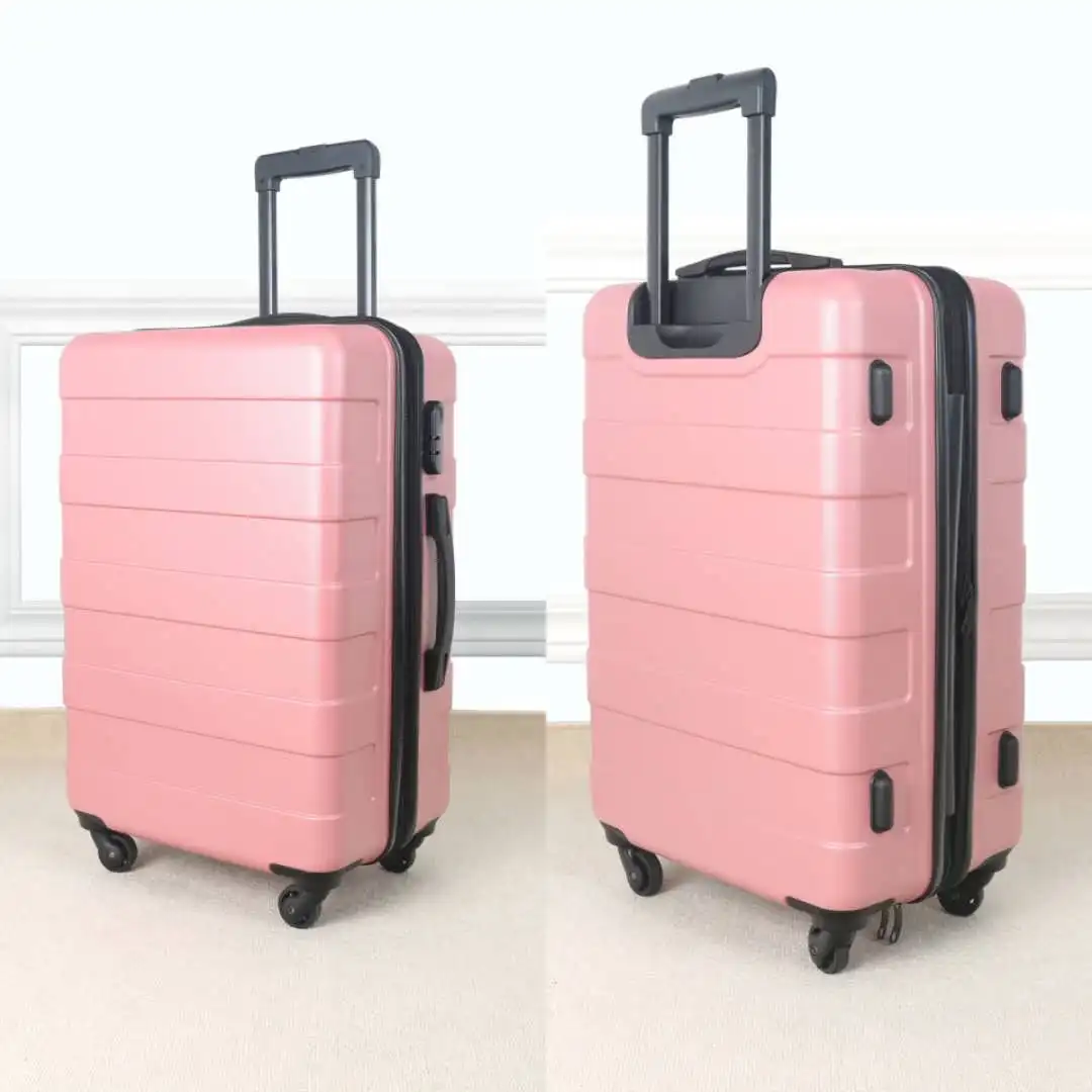 Wholesale Upright Horse ABS Material suitcase luggage set trolley travel bag luggage valise carry on luggage