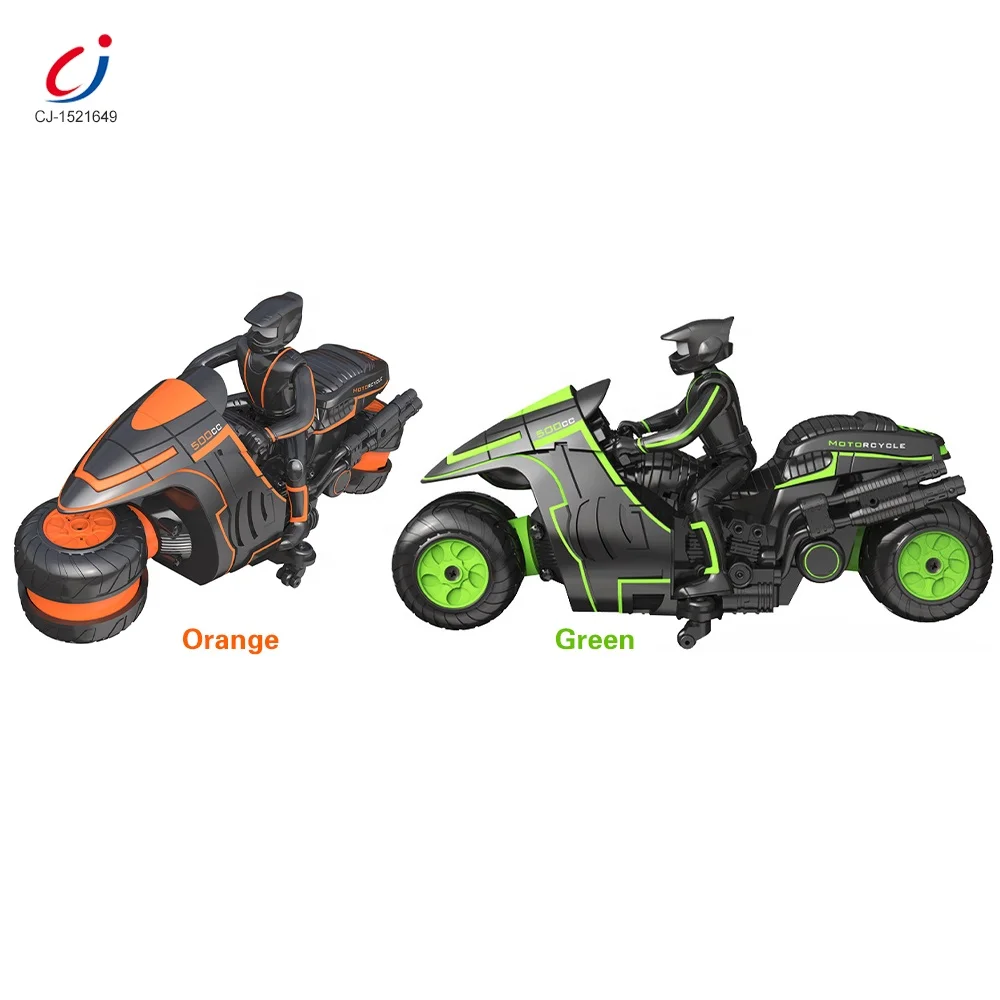 Chengji best sale 2.4G speed RC motorbike vehicle 360 degrees rotating remote control drift stunt motorcycles for kids