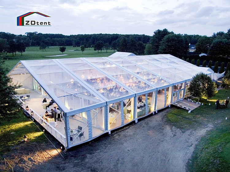 Transparent Marriage Party Outdoor Wedding Tent 20mx40m