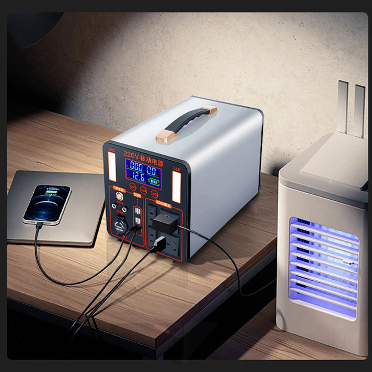 High Capacity Power Station Camping Solar Electric Battery Generator Rechargeable Home Power Supply